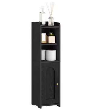 Smalle Badkamerkast met Deuren en Verstelbare Planken