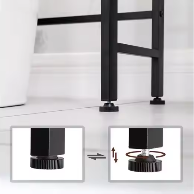 Toiletrek met 3 Open Planken – Badkamer Opbergrek voor Toilet