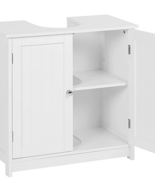 Badkamerkast Onder Wastafel met 2 Deuren – Vloerstaand Opbergmeubel