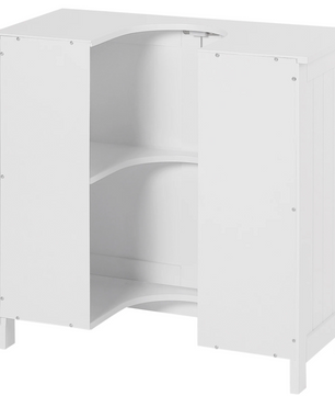 Badkamerkast Onder Wastafel met 2 Deuren – Vloerstaand Opbergmeubel