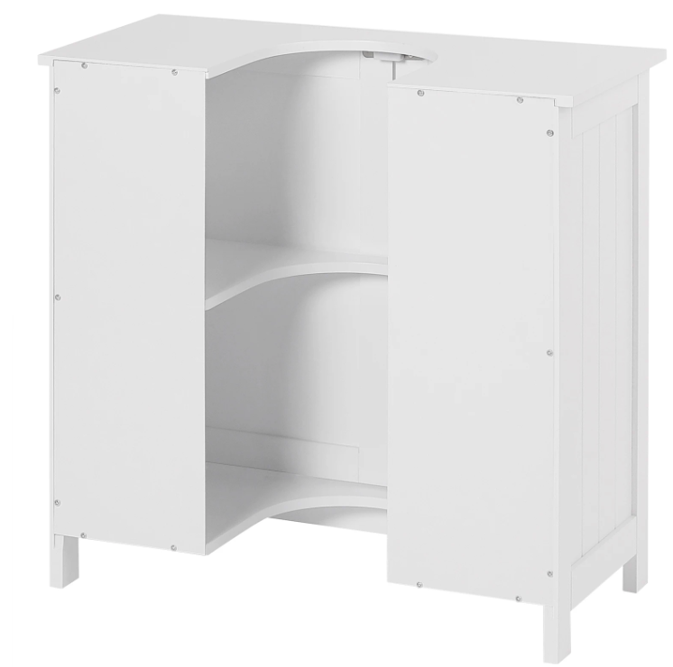 Badkamerkast Onder Wastafel met 2 Deuren – Vloerstaand Opbergmeubel