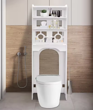 4-Laags Toiletkast – Ruimtebesparende Badkamer Organizer