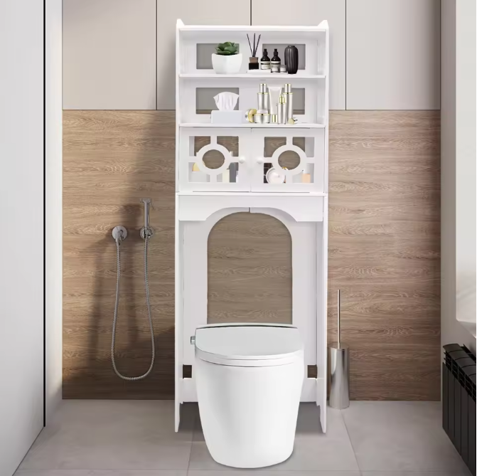 4-Laags Toiletkast – Ruimtebesparende Badkamer Organizer
