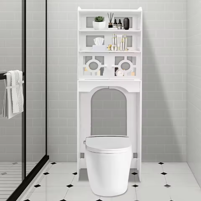 4-Laags Toiletkast – Ruimtebesparende Badkamer Organizer