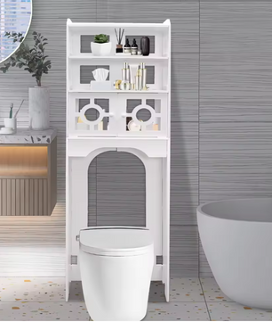 4-Laags Toiletkast – Ruimtebesparende Badkamer Organizer