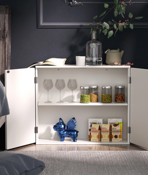 Badkamer Opbergkast met 2 Deuren – Wand- en Vloerstaand