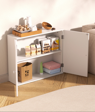 Badkamer Opbergkast met 2 Deuren – Wand- en Vloerstaand