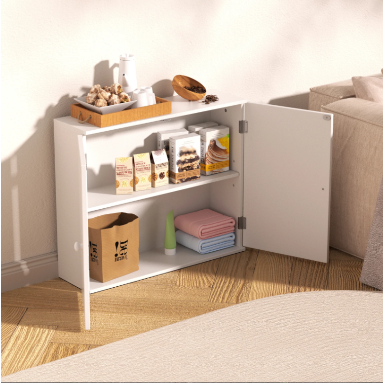 Badkamer Opbergkast met 2 Deuren – Wand- en Vloerstaand