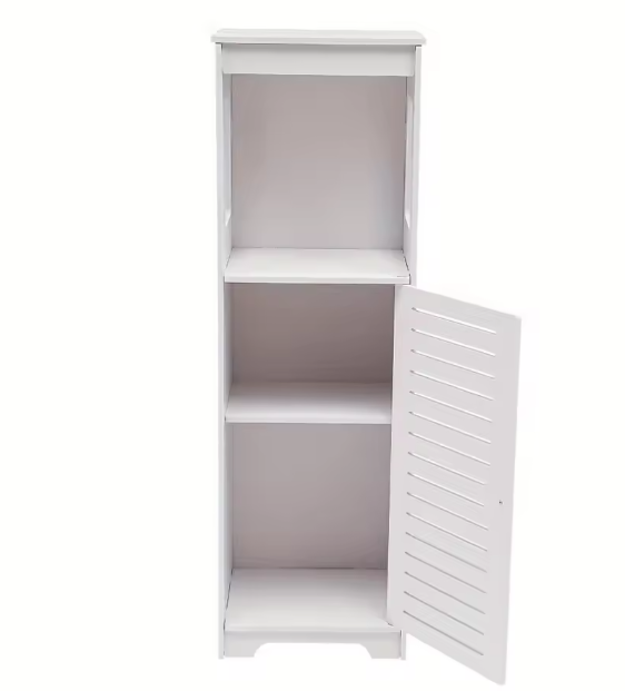 Kleine Vrijstaande Badkamerkast – Smal Opbergmeubel voor Toilet