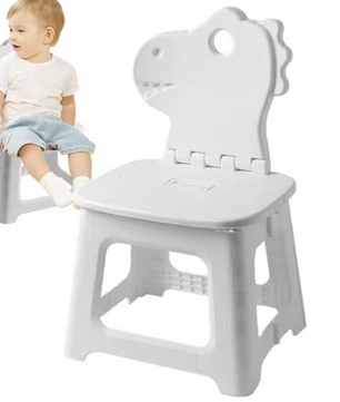 Opvouwbare Kinderkruk met Rugleuning – Dierenontwerp en Handgreep
