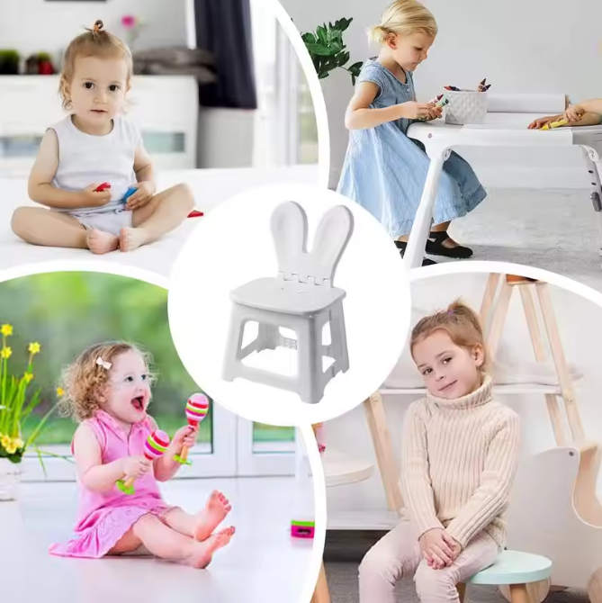 Opvouwbare Kinderkruk met Rugleuning – Dierenontwerp en Handgreep