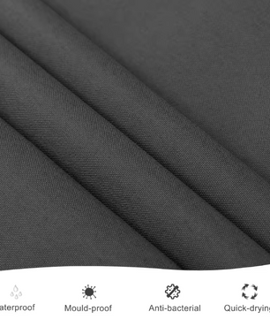 Donkergrijs Waterdicht Douchegordijn – Antischimmel en Wasbaar Badkamergordijn