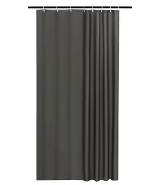 Donkergrijs Waterdicht Douchegordijn – Antischimmel en Wasbaar Badkamergordijn