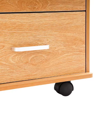 Mobiele Archiefkast met 3 Laden – Vergrendelbare Kantoorkast op Wielen