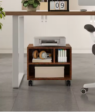 Mobiele Printerstandaard met Wielen – Compact Opbergrek voor Kantoor