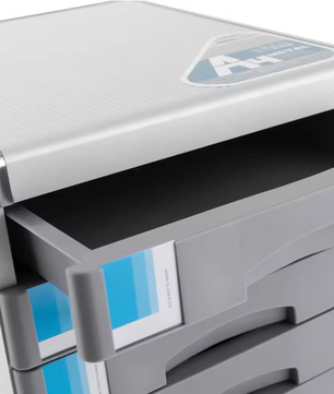 Desktop Archiefkast met 7 Laden en Slot – Aluminium Organizer