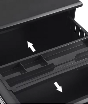 Metalen Mobiele Archiefkast met 3 Laden en Slot – Kantoorcontainer