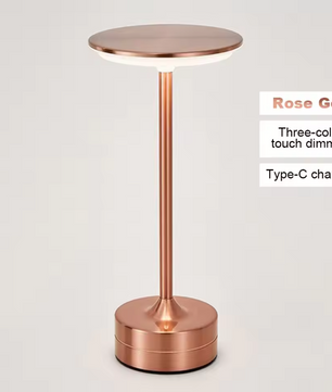 LED Tafellamp met Aanraaksensor – USB Oplaadbaar Kristallen Nachtlampje voor Slaapkamer, Restaurant en Bar