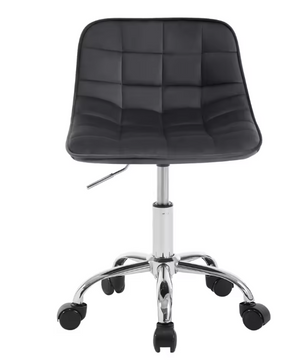 Fluwelen Draaibare Bureaustoel met Rugleuning – In Hoogte Verstelbare Make-up Werkstoel met Wielen