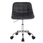Fluwelen Draaibare Bureaustoel met Rugleuning – In Hoogte Verstelbare Make-up Werkstoel met Wielen
