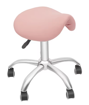 Rollende Zadelkruk Salonstoel – Verstelbare Kapperskruk met Wielen