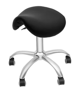 Rollende Zadelkruk Salonstoel – Verstelbare Kapperskruk met Wielen