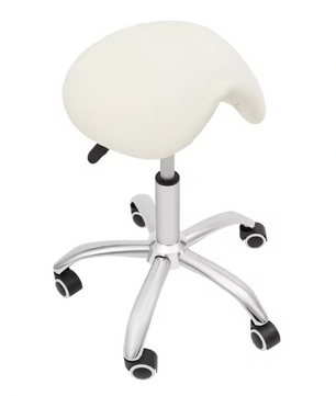 Rollende Zadelkruk Salonstoel – Verstelbare Kapperskruk met Wielen