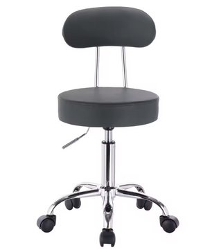 Verstelbare Bureaustoel met Rugleuning – Draaibare Werkkruk op Wielen