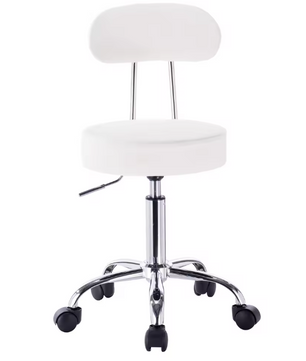 Verstelbare Bureaustoel met Rugleuning – Draaibare Werkkruk op Wielen