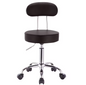 Verstelbare Bureaustoel met Rugleuning – Draaibare Werkkruk op Wielen