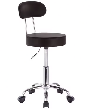 Verstelbare Bureaustoel met Rugleuning – Draaibare Werkkruk op Wielen