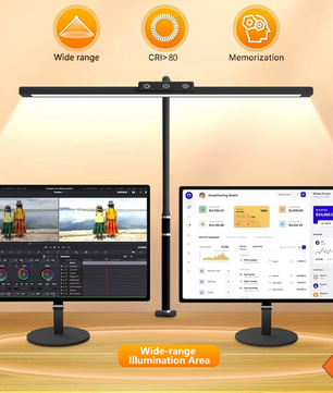 LED Monitor Bureaulamp met Klem – Dimbare Zwanenhals Leeslamp