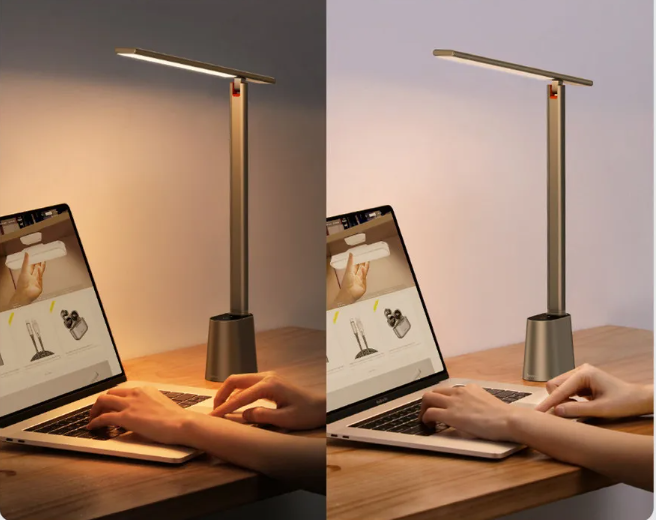 Opvouwbare LED Bureaulamp met Oogbescherming – Dimbare Oplaadbare Leeslamp