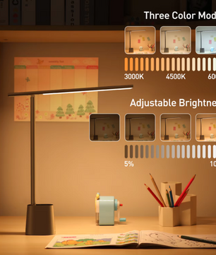 Opvouwbare LED Bureaulamp met Oogbescherming – Dimbare Oplaadbare Leeslamp