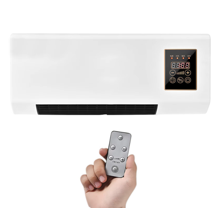 Mini Wand Airconditioner met Verwarming – Wandgemonteerde Klimaatunit met Afstandsbediening