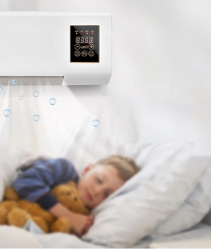 Mini Wand Airconditioner met Verwarming – Wandgemonteerde Klimaatunit met Afstandsbediening