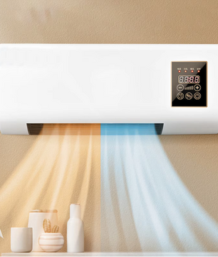 Mini Wand Airconditioner met Verwarming – Wandgemonteerde Klimaatunit met Afstandsbediening
