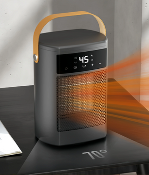 Draagbare Keramische Mini Verwarming – Stille Bureauverwarmer met Thermostaat