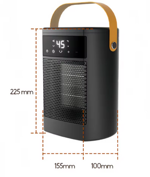 Draagbare Keramische Mini Verwarming – Stille Bureauverwarmer met Thermostaat