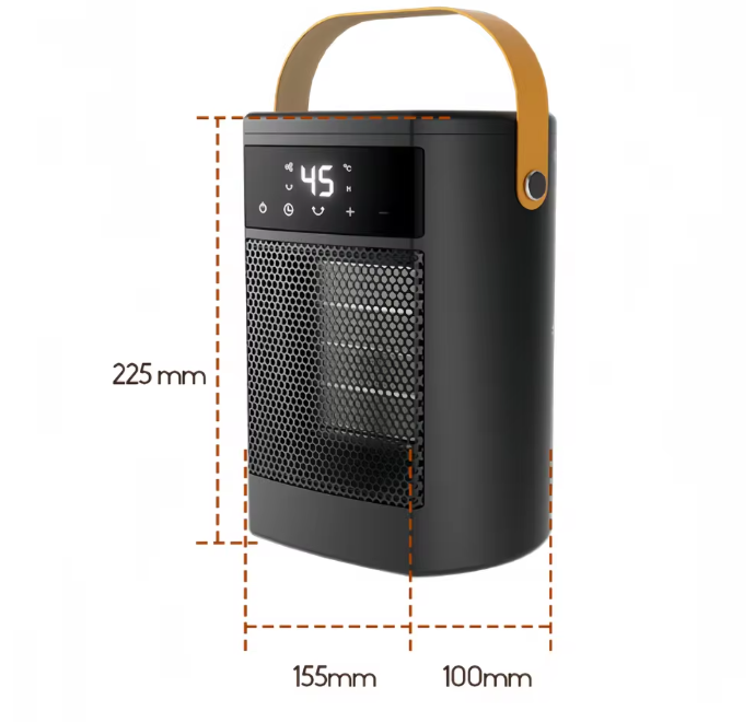 Draagbare Keramische Mini Verwarming – Stille Bureauverwarmer met Thermostaat