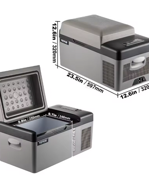 Draagbare Autokoelkast 20-55L – Elektrische Compressorkoeler 12/24V en 230V