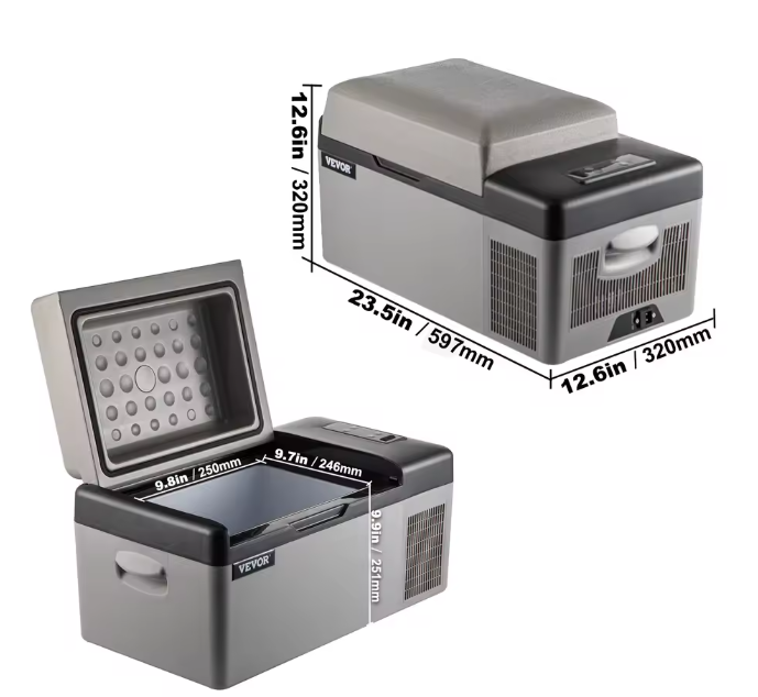 Draagbare Autokoelkast 20-55L – Elektrische Compressorkoeler 12/24V en 230V