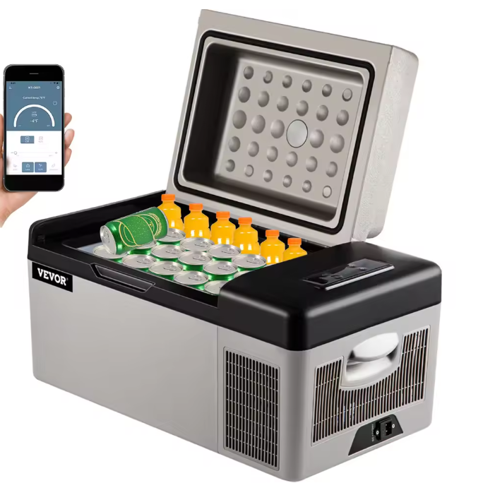 Draagbare Autokoelkast 20-55L – Elektrische Compressorkoeler 12/24V en 230V