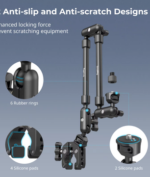 Desktop Magic Arm met Krabklem – Verstelbare Camera en Smartphone Houder