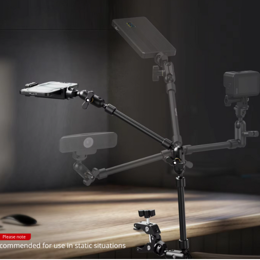 Desktop Magic Arm met Krabklem – Verstelbare Camera en Smartphone Houder