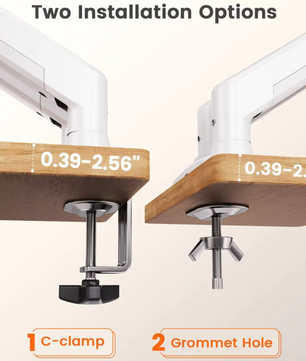 Dubbele Monitorbeugel 13–32 inch – Verstelbare Monitorstandaard met Rotatie