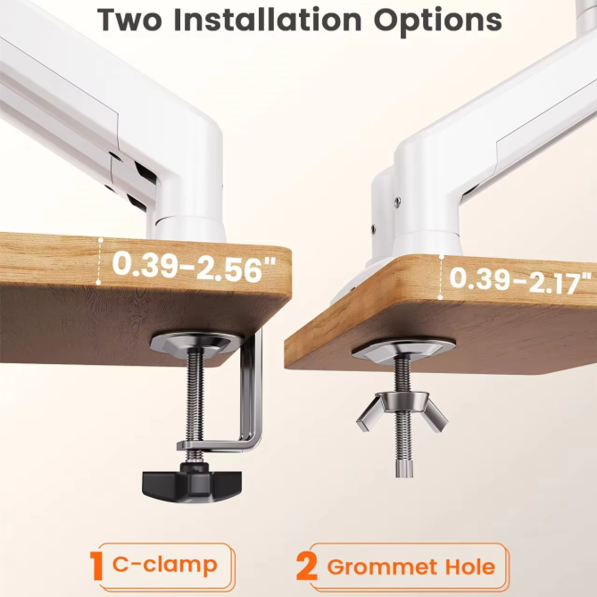 Dubbele Monitorbeugel 13–32 inch – Verstelbare Monitorstandaard met Rotatie
