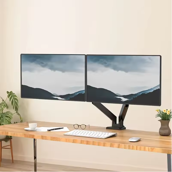 Dubbele Monitorbeugel 13–32 inch – Verstelbare Monitorstandaard met Rotatie
