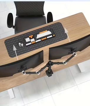 Dubbele Vrijstaande Monitorstandaard tot 27 inch – Verstelbaar en Draaibaar