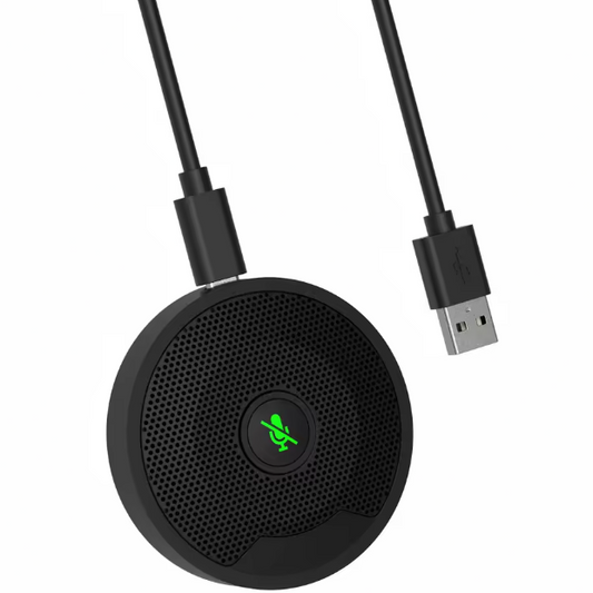 USB Conferentiemicrofoon 360° Omnidirectioneel – Desktop Vergadermicrofoon voor PC
